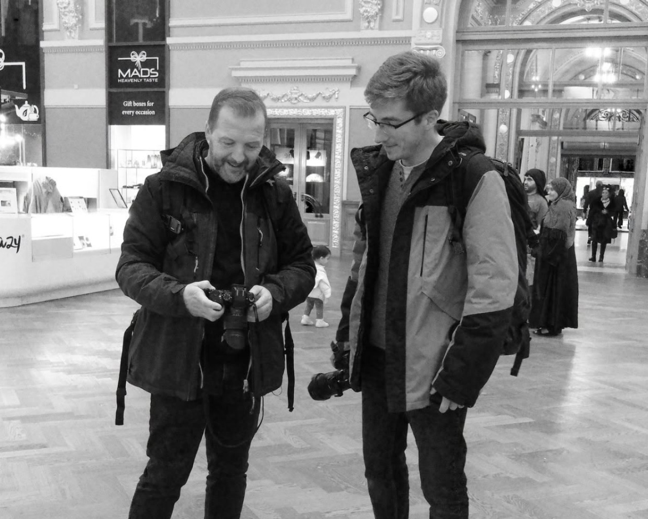 Séance photo pratique en extérieur avec un élève ISO 200